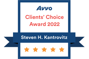 Avvo Clients' Choice Award 2022 Steven H. Kantrovitz 5 stars